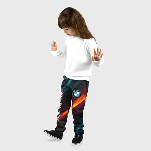 Детские брюки BMW M PERFORMANCE NEON БМВ М НЕОН / 3D-принт – фото 3