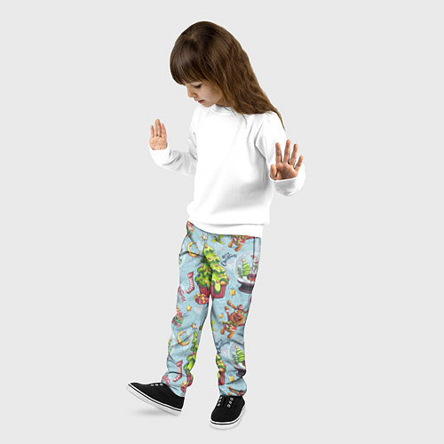 Детские брюки Merry Christmas Pattern / 3D-принт – фото 3