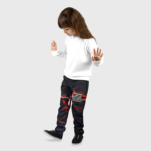 Детские брюки DOTA 2 3D плиты и молния / 3D-принт – фото 3