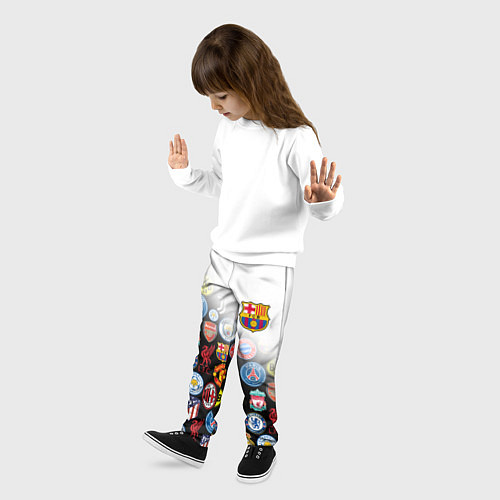 Детские брюки FC BARCELONA LOGOBOMBING / 3D-принт – фото 3