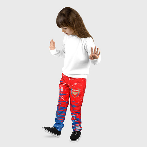 Детские брюки Arsenal: Фирменные цвета / 3D-принт – фото 3