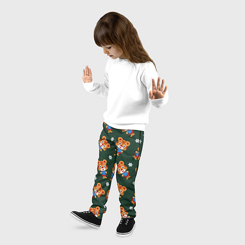 Детские брюки Тигрёнок и снежинка / 3D-принт – фото 3