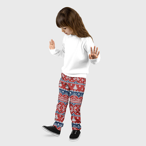 Детские брюки New Year Pattern / 3D-принт – фото 3