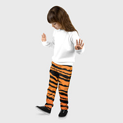 Брюки детские Шкура тигра вектор, цвет: 3D-принт — фото 2