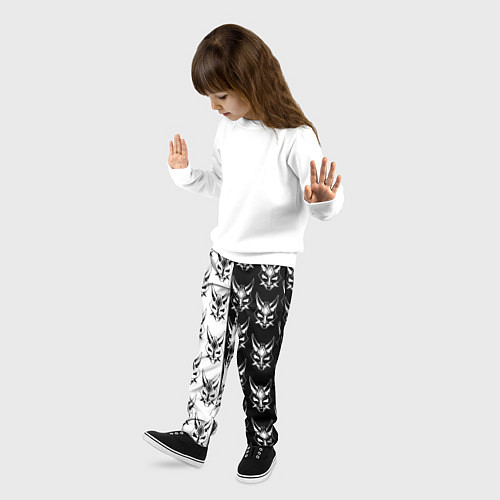 Детские брюки GENSHIN IMPACT XIAO MASK ГЕНШИН ИМПАКТ СЯО МАСКА / 3D-принт – фото 3