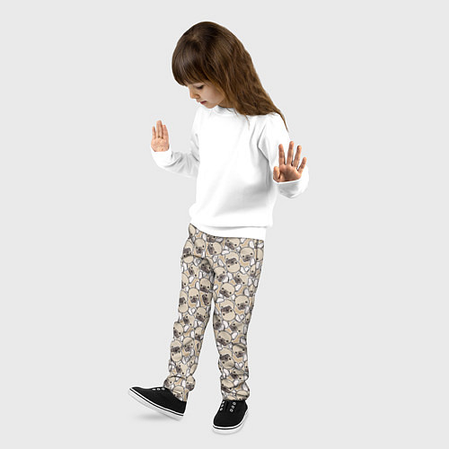 Детские брюки Щенки Бульдога / 3D-принт – фото 3