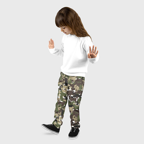 Детские брюки Камуфляж из Собак Camouflage / 3D-принт – фото 3