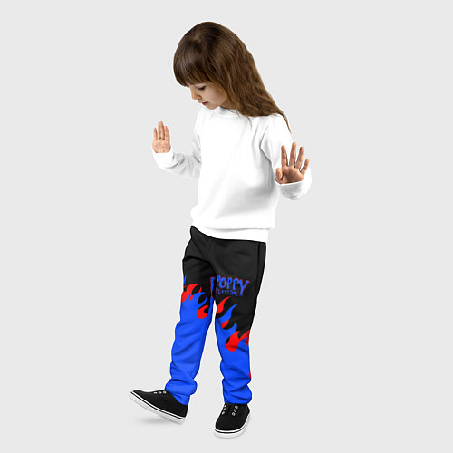 Детские брюки ХАГИ ВАГИ СИНЕЕ ПЛАМЯ ЛОГО / 3D-принт – фото 3