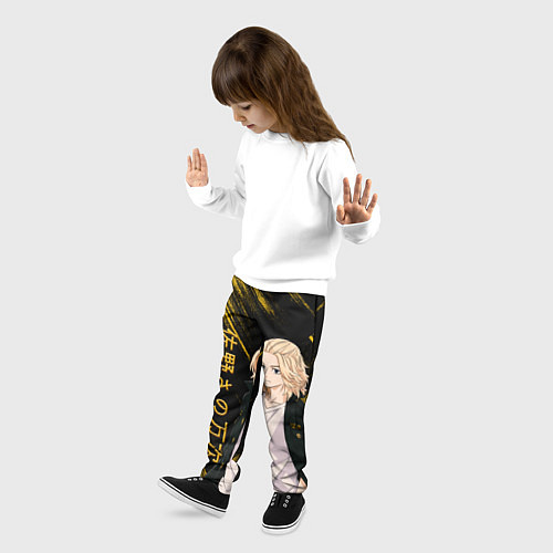 Детские брюки SANO MANJIRO GOLD EDITION / 3D-принт – фото 3