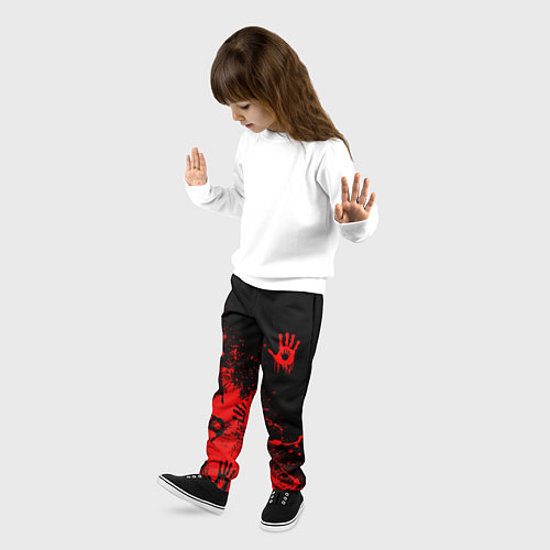 Детские брюки Death Stranding Отпечаток рук паттерн / 3D-принт – фото 3