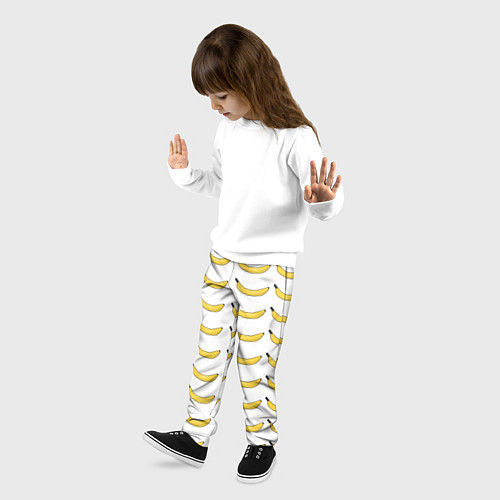 Детские брюки Крупный Банановый рай / 3D-принт – фото 3