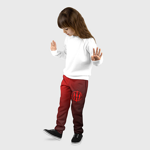 Детские брюки ВЕДЬМАК 3 - Символ в Круге / 3D-принт – фото 3