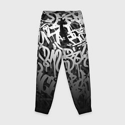 Брюки детские GRAFFITI WHITE TAGS ГРАФФИТИ, цвет: 3D-принт