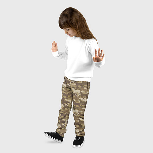 Детские брюки Бегущие Дикие Лошади / 3D-принт – фото 3