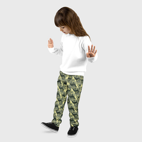 Детские брюки Олени камуфляж / 3D-принт – фото 3