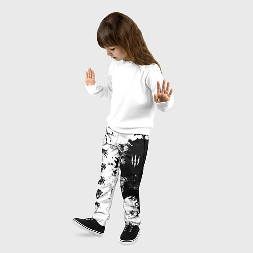 Детские брюки ШКОЛЫ И ЗНАКИ ВЕДЬМАКОВ / 3D-принт – фото 3