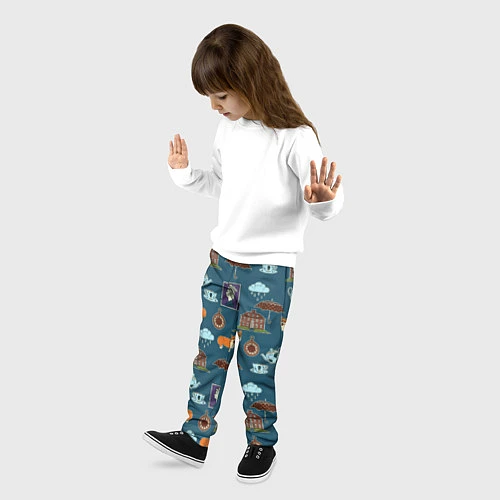 Детские брюки Англия паттерн / 3D-принт – фото 3