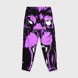 Детские брюки Neon pink lion