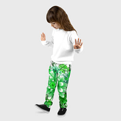 Брюки детские Яркая пышная летняя зелень, цвет: 3D-принт — фото 2