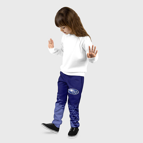 Детские брюки SUBARU Следы Шин / 3D-принт – фото 3