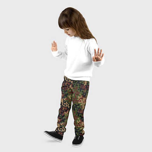 Детские брюки Военный Камуфляж Military / 3D-принт – фото 3