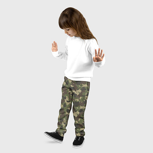 Детские брюки Камуфляж для Леса / 3D-принт – фото 3