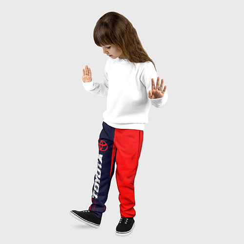 Детские брюки TOYOTA Toyota Яркий / 3D-принт – фото 3