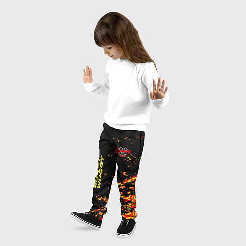Детские брюки Poppy Playtime huggy wuggy хагги вагги / 3D-принт – фото 3