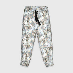 Брюки детские Банкноты 50 рублей, цвет: 3D-принт