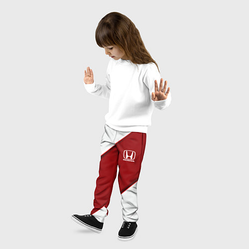Детские брюки Honda - Red sport / 3D-принт – фото 3