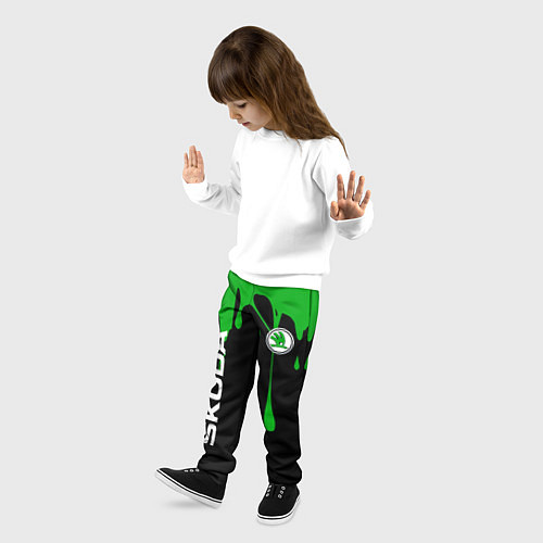 Детские брюки Skoda: Подтеки / 3D-принт – фото 3