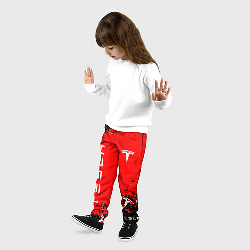 Детские брюки Tesla следы от шин / 3D-принт – фото 3