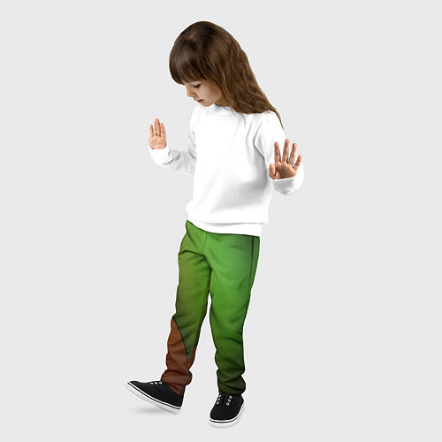 Детские брюки 3х-цветная спираль / 3D-принт – фото 3