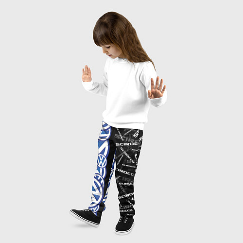 Детские брюки Volkswagen Scirocco Half Pattern / 3D-принт – фото 3