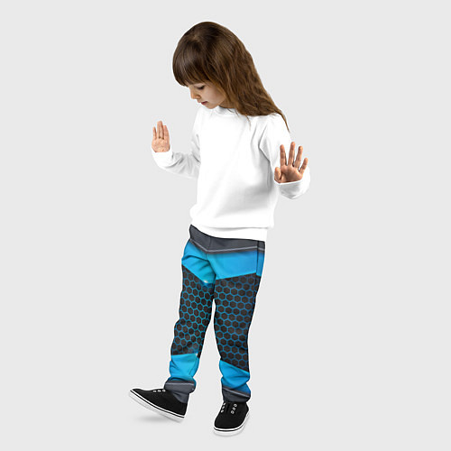 Детские брюки 3D NEON БРОНЬ / 3D-принт – фото 3