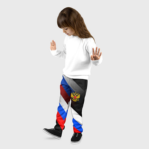 Детские брюки ФЛАГ РОССИИ ЛИНИИ / 3D-принт – фото 3