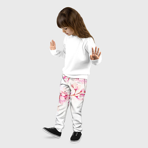 Детские брюки Распустившаяся весна / 3D-принт – фото 3