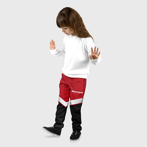 Детские брюки БМВ BMW UNIFORM RED / 3D-принт – фото 3