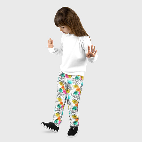 Детские брюки Индийский Слон Ганеша / 3D-принт – фото 3