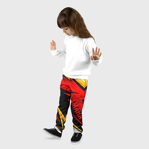 Детские брюки YAMAHA SPORT RED / 3D-принт – фото 3