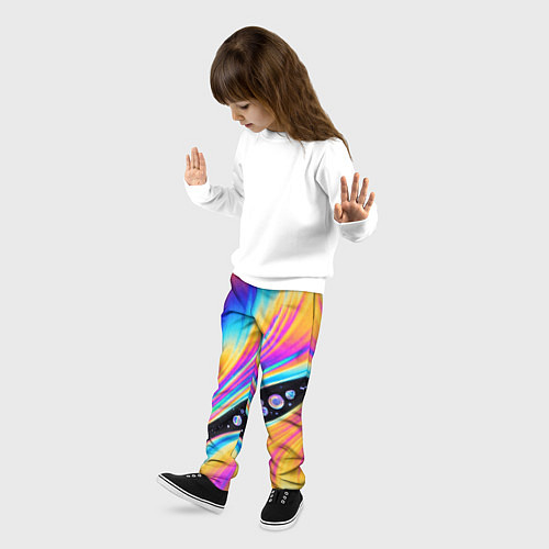 Детские брюки КИСЛОТНЫЙ УЗОР / 3D-принт – фото 3