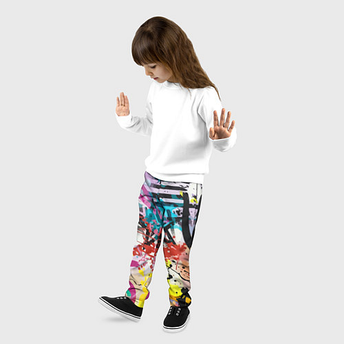 Детские брюки Граффити Vanguard pattern / 3D-принт – фото 3