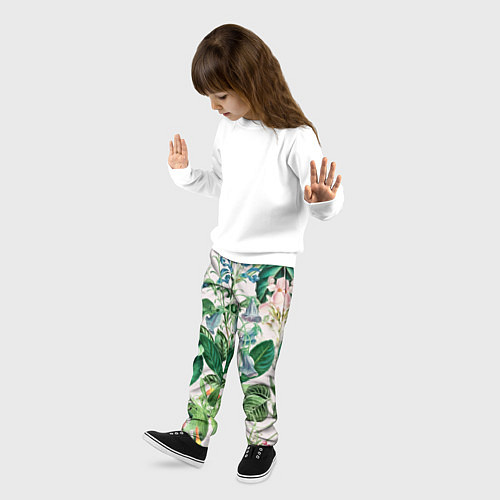 Детские брюки Цветы Яркое Лето / 3D-принт – фото 3