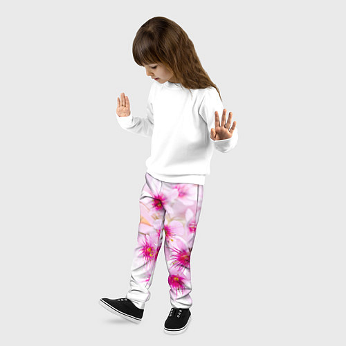 Детские брюки Цвет сакуры / 3D-принт – фото 3