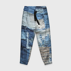 Брюки детские Пэчворк Рваная ткань Hype, цвет: 3D-принт