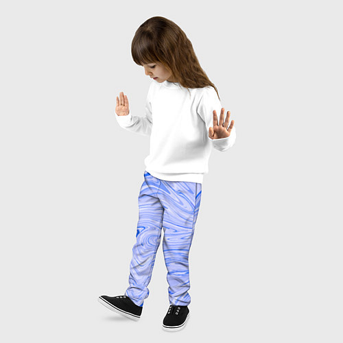 Детские брюки Abstract lavender pattern / 3D-принт – фото 3