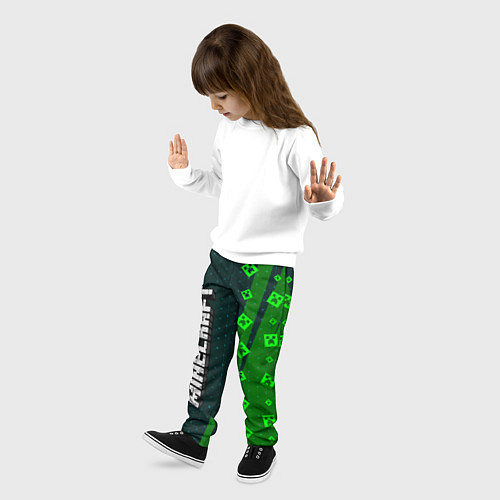 Детские брюки МАЙНКРАФТ Графика / 3D-принт – фото 3
