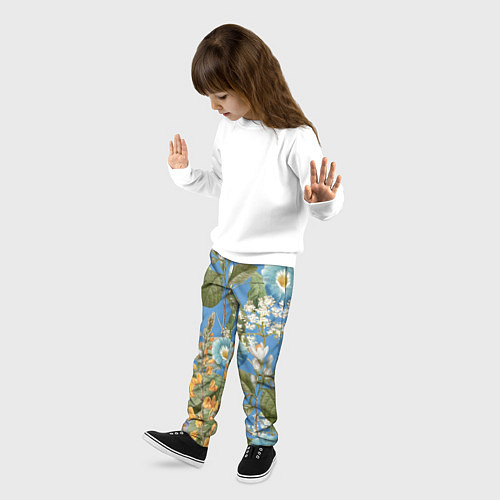 Детские брюки Цветы Радужный Сад / 3D-принт – фото 3