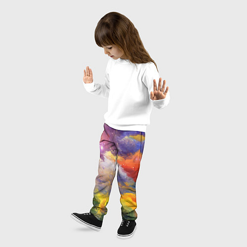 Детские брюки Красочный горный пейзаж Грузия Colorful mountain l / 3D-принт – фото 3