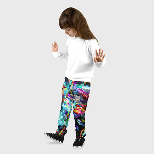 Детские брюки Красочный космос / 3D-принт – фото 3